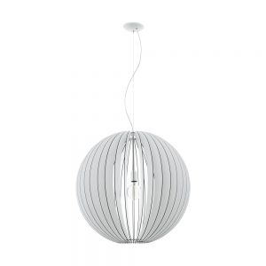 Corpuri de iluminat interior Pendul 1 Bec E27 Diametru 700 Alb 'Cossa Eglo 94441