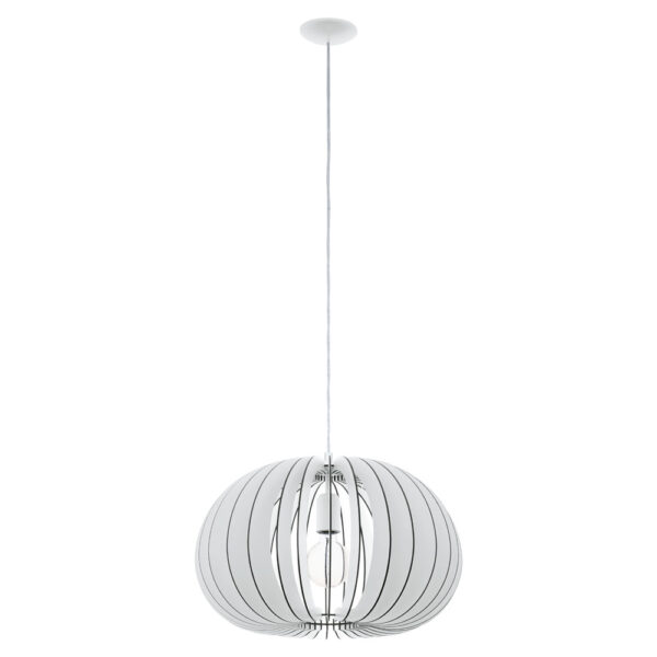 Pendul EGLO COSSANO 94442 - E27 1X60W D450mm - Alb