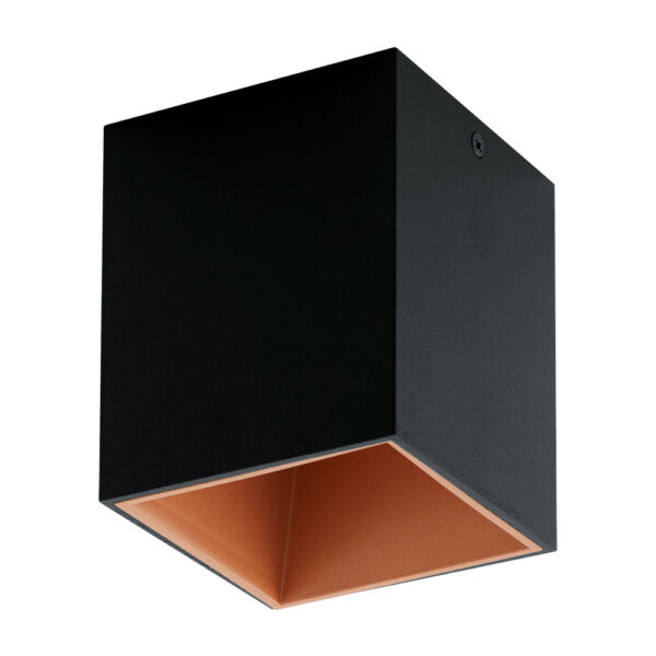 Plafoniera EGLO POLASSO 94496 - LED 1X3.3W 340lm 3000K - Aluminiu - Plastic - Cupru - Negru