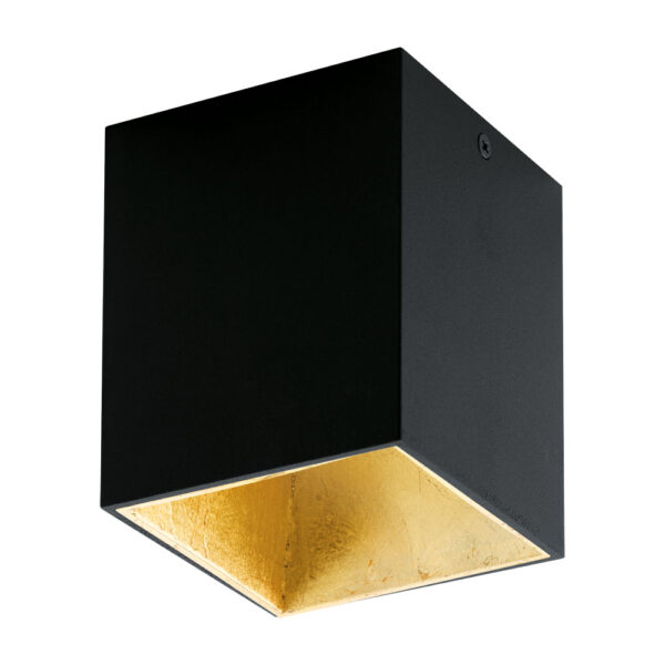 Plafoniera EGLO POLASSO 94497 - LED 1X3.3W 340lm 3000K - Aluminiu - Plastic - Auriu - Negru