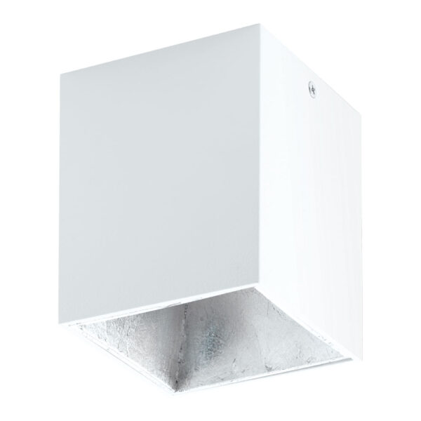 Plafoniera EGLO POLASSO 94499 - LED 1X3.3W 340lm 3000K - Aluminiu - Plastic - Argintiu - Alb