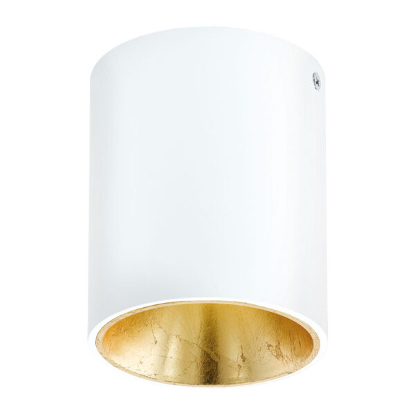 Plafoniera EGLO POLASSO 94503 - LED 1X3.3W 340lm 3000K D100mm - Plastic - Aluminiu - Auriu - Alb