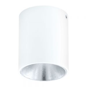 Plafoniera EGLO POLASSO 94504 - LED 1X3.3W 340lm 3000K D100mm - Plastic - Aluminiu - Argintiu - Alb