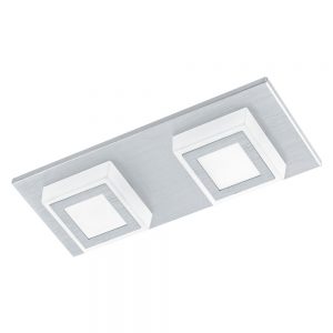 Aplice iluminat Aplica - Plafoniera 2 Becuri Led Arginti Eglo 94506