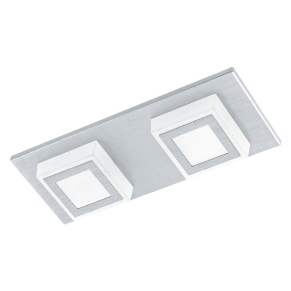 Aplice iluminat Aplica - Plafoniera 2 Becuri Led Arginti Eglo 94506