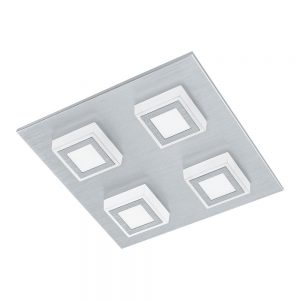 Aplice iluminat Aplica - Plafoniera 4 Becuri Led Arginti Eglo 94508