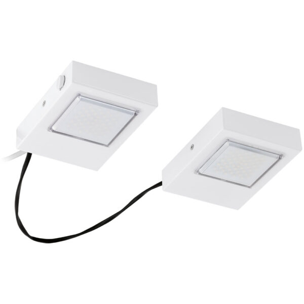 Corpuri de iluminat Bucatarie Set 2 Spoturi Led Aplicate Alb 'Lavaio' Eglo 94517