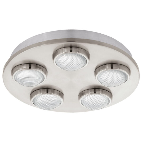 Aplice iluminat Plafoniera 5 Becuri Led Nichel Mat-Clar Eglo 94546