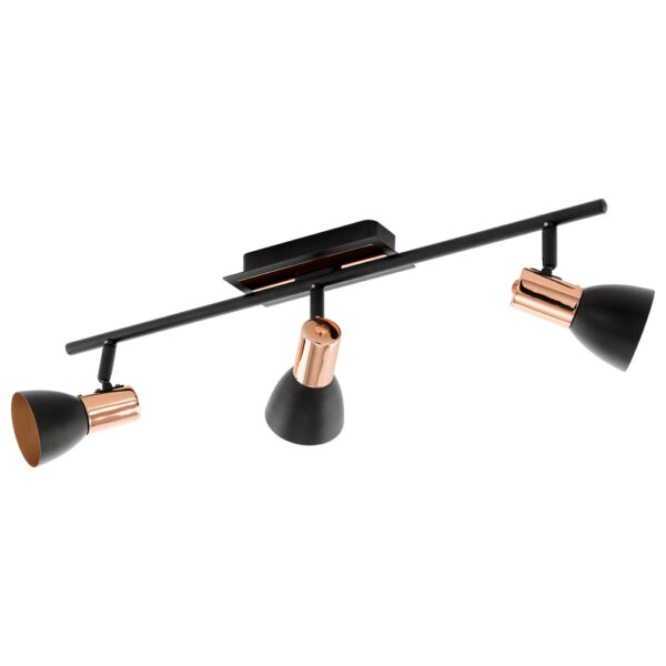 Plafoniera EGLO BARNHAM 94586 - GU10 3X3.3W - Otel - Negru - Cupru