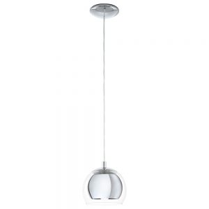 Pendul EGLO ROCAMAR 94592 - E27 1X40W D190mm - Transparent