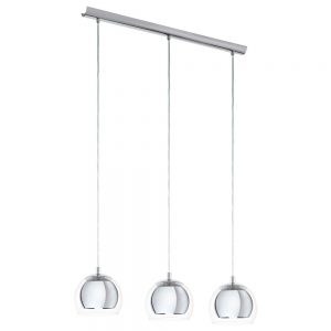 Lustra EGLO ROCAMAR 94593 - E27 3X40W - Sticla - Crom