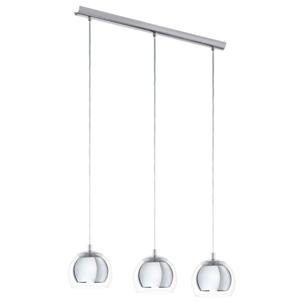 Lustra EGLO ROCAMAR 94593 - E27 3X40W - Sticla - Crom