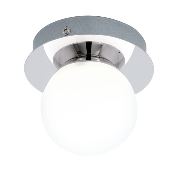 Aplica baie EGLO MOSIANO 94626 - LED 1X3.3W 340lm 3000K IP44 D110mm - Sticla opal mat - Crom