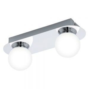 Aplica baie EGLO MOSIANO 94627 - LED 2X3.3W 680lm 3000K IP44 - Sticla opal mat - Crom