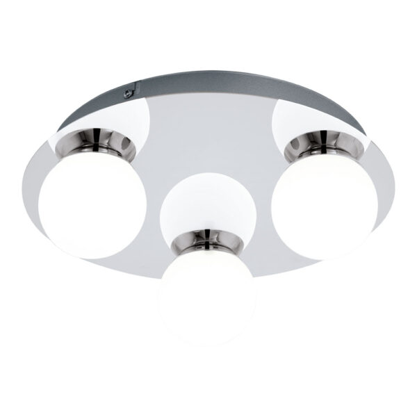 Plafoniera baie EGLO MOSIANO 94629 - LED 3X3.3W 1020lm 3000K IP44 D290mm - Sticla opal mat - Crom