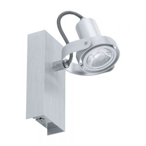 Spoturi iluminat Spot 1 Bec Gu10 Led Argintiu 'Novorio' Eglo 94642