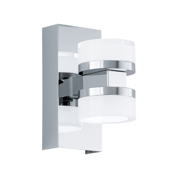 Aplica baie EGLO ROMENDO 94651 - LED 2X4.5W 960lm 3000K IP44 - Otel - Transparent - Satinat