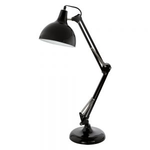 Veioza EGLO BORGILLIO 94697 - E27 1X40W - Otel - Negru