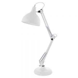 Veioza EGLO BORGILLIO 94699 - E27 1X40W - Otel - Alb