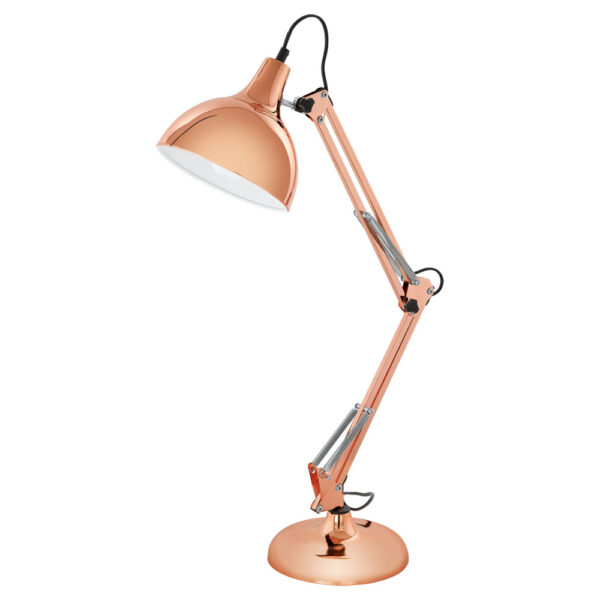 Veioza EGLO BORGILLIO 94704 - E27 1X40W - Otel - Cupru