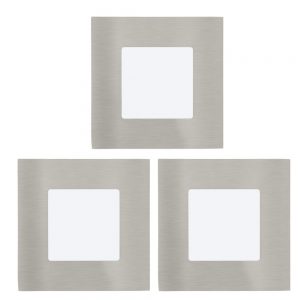 Spoturi iluminat Set Set 3 Spoturi Led 85X85 Nichel 'Fuev Eglo 94735