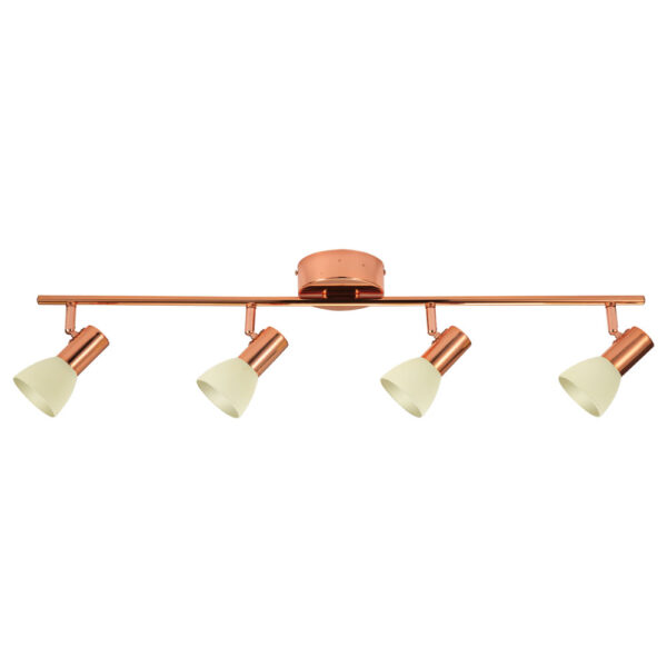 Spoturi iluminat Spot-Aplica  4 Becuri Led Cupru 'Glossy 2' Eglo 94739