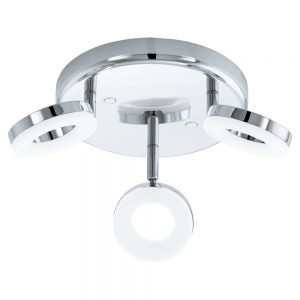 Iluminat Oglinda Rondela 3 Becuri Led Crom-Alb 'Gonaro' Eglo 94762