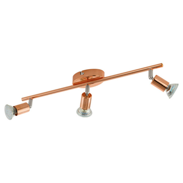 Spoturi iluminat Spot-Aplica  3 Becuri Gu10 Led Cupru 'Buzz-Coppe Eglo 94774