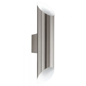 Aplica exterior EGLO AGOLADA 94803 - LED 2X3.7W 640lm 3000K IP44 - Inox - Inox - Alb