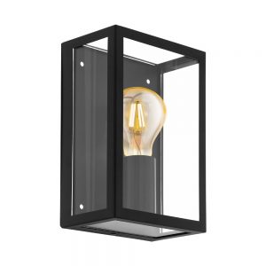 Aplica exterior EGLO ALAMONTE 1 94831 - E27 1X60W IP44 - Sticla - Negru
