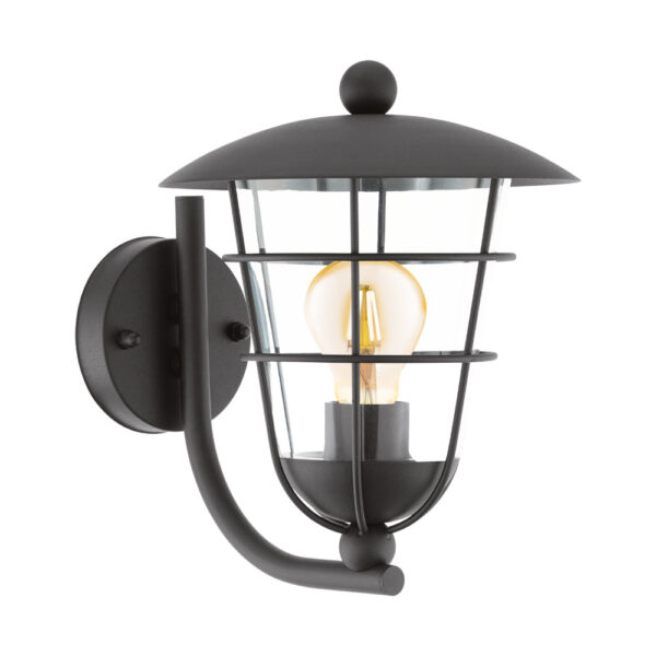 Corpuri de iluminat exterior Aplica Exterior 1X60W  E27  Negru 'Pulfe Eglo 94834
