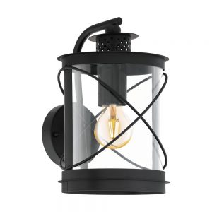 Aplica exterior EGLO HILBURN 94843 - E27 1X60W IP44 - Otel zincat - Transparent