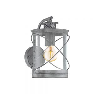 Aplica exterior EGLO HILBURN 1 94866 - E27 1X60W IP44 - Otel zincat - Transparent