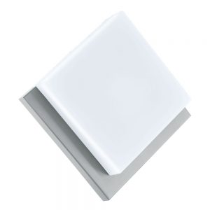 Aplica exterior EGLO INFESTO 1 94877 - LED 8.2W 820lm 3000K IP44 - Plastic - Inox - Alb