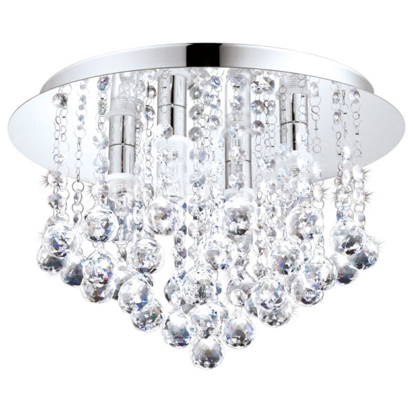 Plafoniera baie EGLO ALMONTE 94878 - G9 4X3W IP44 D350mm - Cristal - Transparent