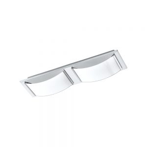 Aplica baie EGLO WASAO 1 94882 - LED 2X5.4W 1020lm 3000K IP44 - Sticla lacuita - Crom