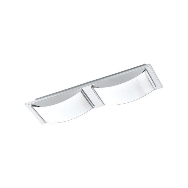 Aplica baie EGLO WASAO 1 94882 - LED 2X5.4W 1020lm 3000K IP44 - Sticla lacuita - Crom