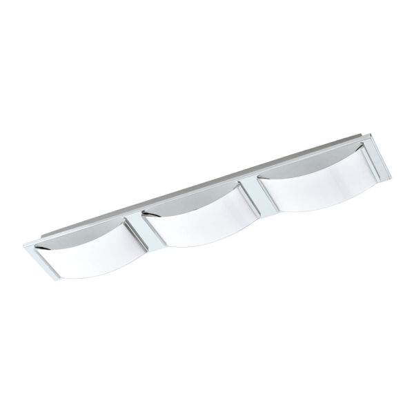 Aplica baie EGLO WASAO 1 94883 - LED 3X5.4W 1530lm 3000K IP44 - Sticla lacuita - Crom