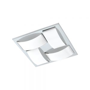 Plafoniera baie EGLO WASAO 1 94884 - LED 4X5.4W 2040lm 3000K IP44 - Sticla lacuita - Crom