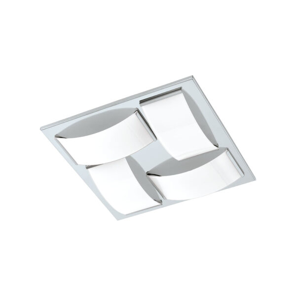 Plafoniera baie EGLO WASAO 1 94884 - LED 4X5.4W 2040lm 3000K IP44 - Sticla lacuita - Crom