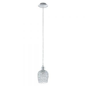 Pendul cristal EGLO BONARES 1 94896 - E27 1X60W D130mm - Transparent - Crom
