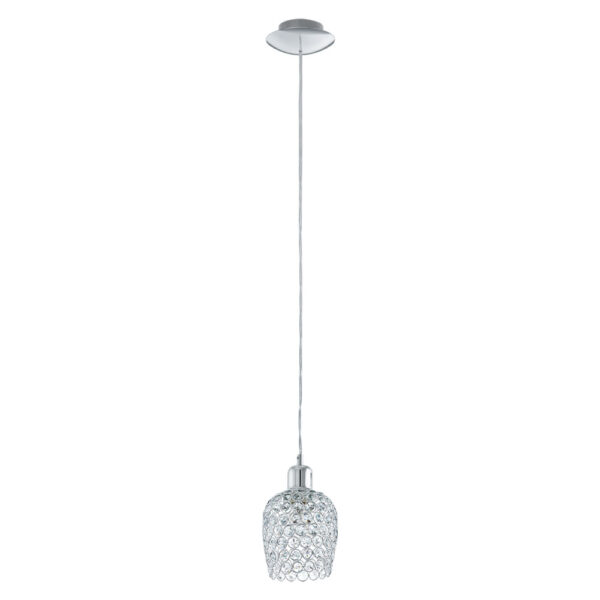Pendul cristal EGLO BONARES 1 94896 - E27 1X60W D130mm - Transparent - Crom