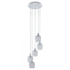 Lustra cristal EGLO BONARES 1 94898 - E27 5X60W D350mm - Cristal - Transparent - Crom