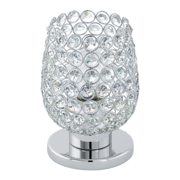 Veioza EGLO BONARES 1 94899 - E27 1X60W D130mm - Cristal - Transparent - Crom