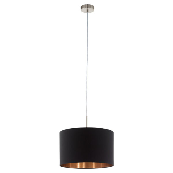 Corpuri de iluminat Pendul 1Xe27 60W  D380  Negru-Cupru 'Pas Eglo 94913