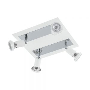 Plafoniera EGLO SARRIA 94962 - GU10 4X5W - Otel - Crom - Alb