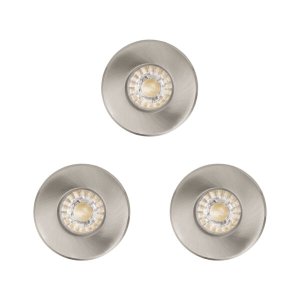 Iluminat Oglinda Set 3Xeinbauspot D85 Nickel-M-Starr'Igoa Eglo 94979