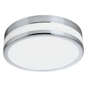 Plafoniera baie EGLO LED PALERMO 94998 - LED 11W 950lm 3000K IP44 D225mm - Sticla satinata - Crom
