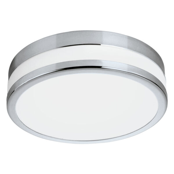 Plafoniera baie EGLO LED PALERMO 94998 - LED 11W 950lm 3000K IP44 D225mm - Sticla satinata - Crom