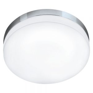 Plafoniera baie EGLO LED LORA 95001 - LED 16W 1500lm 3000K IP54 D320mm - Sticla opal mat - Crom